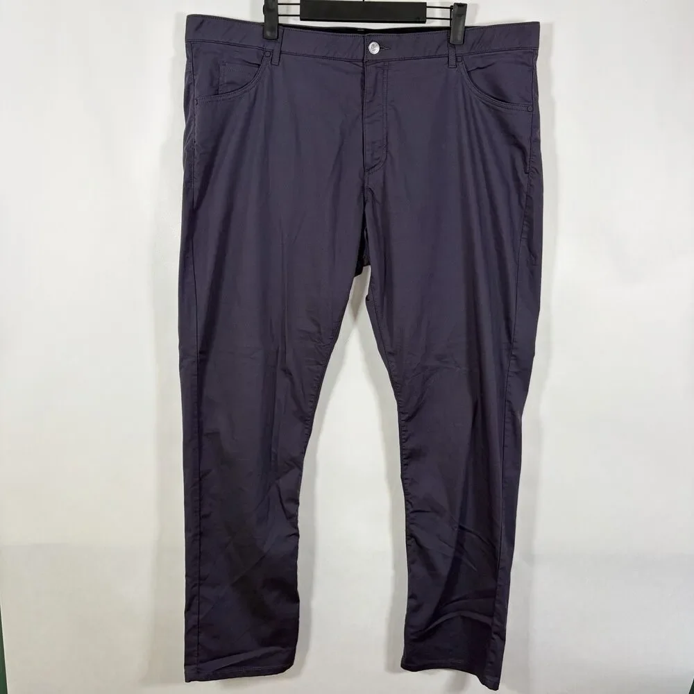 Nike Golf Pants Mens 40x32 Purple 5 Pocket Performance Stretch Dri-Fit Chino
